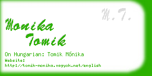 monika tomik business card